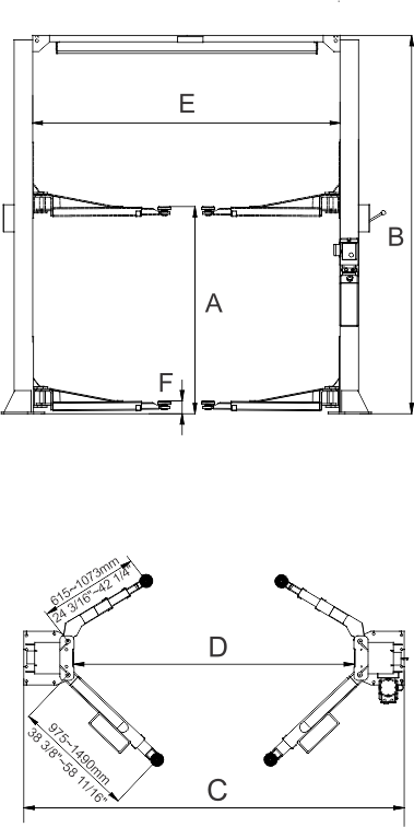 2 Post Lift Points Guide.pdf PEAK SP10 Clear Floor Two Post Lift