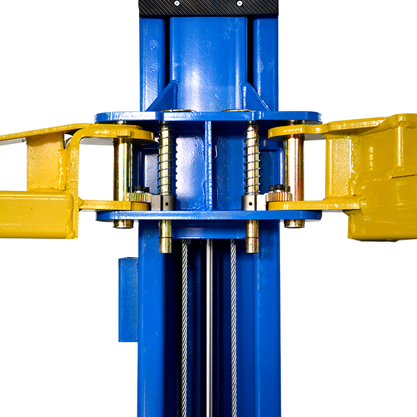 Single point safety release makes it easierfor operators to unlock both columnsfrom one column